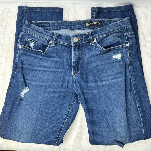 Blank NYC Tomboy Distressed Jeans Size 28 - Picture 1 of 5